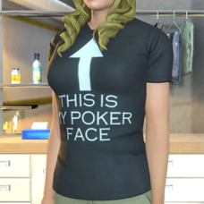 "This Is My Poker Face" T-Shirt - Female